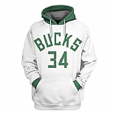 Bucks White All Stitched Hooded Sweatshirt,baseball caps,new era cap wholesale,wholesale hats